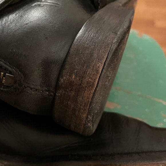 Frye Black Leather Ankle Boots - Picture 7 of 8